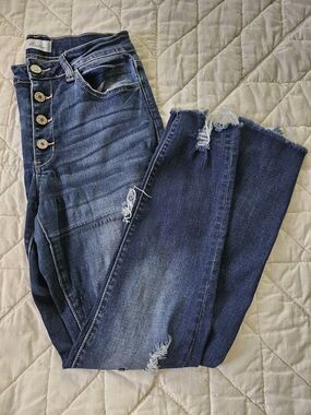KanCan 4 Button Distressed Skinny Jeans- Size 9/28